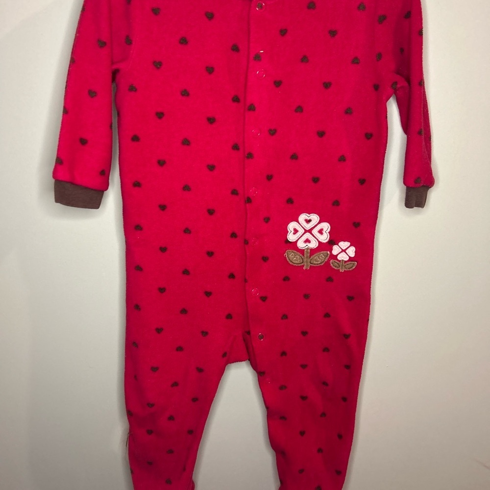 Joe Fresh Red Heart Kids Footie